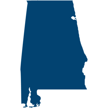 Alabama map outline