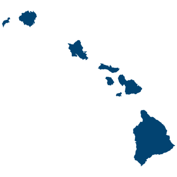 Hawaii map outline