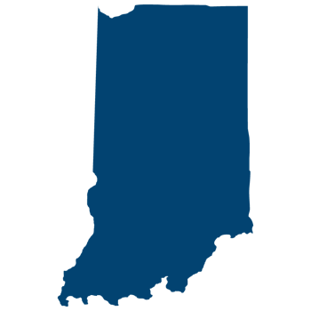 Indiana map outline