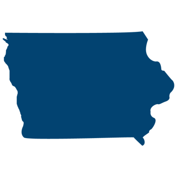 Iowa map outline
