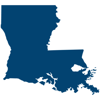 Louisiana map outline