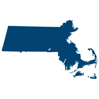 Massachusetts map outline