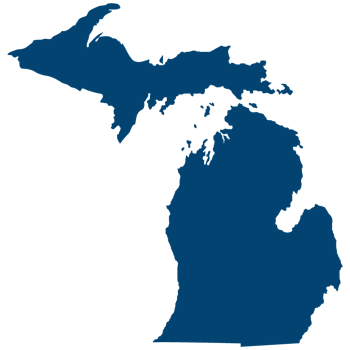 Michigan map outline