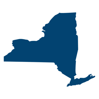 New York map outline