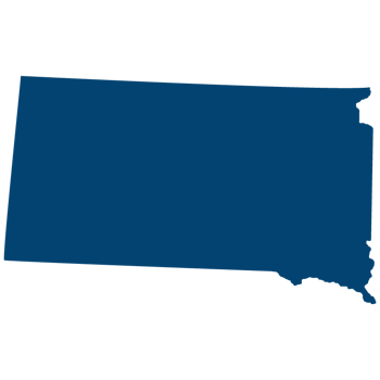 South Dakota map outline