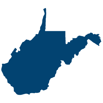 West Virginia map outline