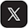 X (Twitter) social media icon